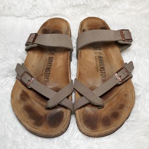 Birkenstock Mayari Birko-Flor Nubuck Sz 39 /8-8.5